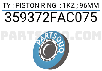 TP 359372FAC075 TY ; SEGMENT DE PISTON ; 1KZ ; 96MM