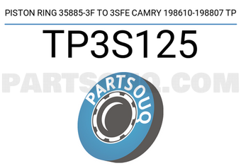 TP TP3S125 PISTON RING 35885-3F TO 3SFE CAMRY 198610-198807 TP