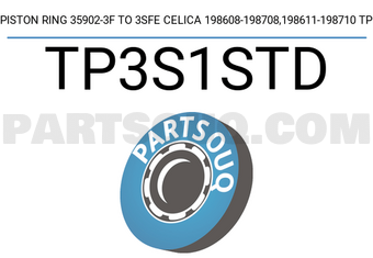 TP TP3S1STD PISTON RING 35902-3F TO 3SFE CELICA 198608-198708,198611-198710 TP