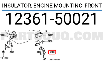 Toyota 1236150021 INSULATOR, ENGINE MOUNTING, FRONT