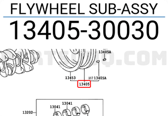 Toyota 1340530030 FLYWHEEL SUB-ASSY