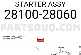 Toyota 2810028060 STARTER ASSY