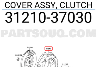 Toyota 3121037030 KUPPLUNGSDECKELBAUGRUPPE