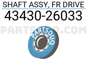 Toyota 4343026033 SHAFT ASSY, FR DRIVE