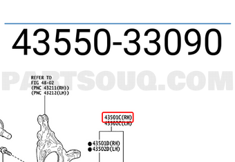 Toyota 4355033090 