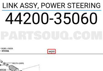 Toyota 4420035060 LINK ASSY, POWER STEERING
