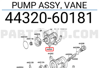 Toyota 4432060181 FLÜGELZELLENPUMPEN-BAUGRUPPE
