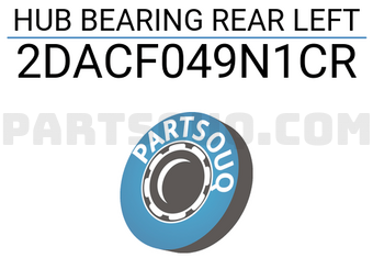 XBG 2DACF049N1CR HUB BEARING REAR LEFT
