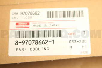8970786621 FAN; COOLING