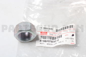 8980078300 NUT; WHEEL,RR A