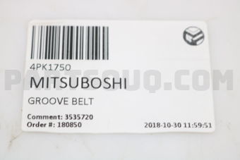 4PK1750 GROOVE BELT