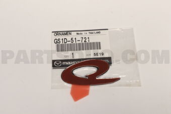 GS1D51721 ORNAMENT,CAR NAME-REAR