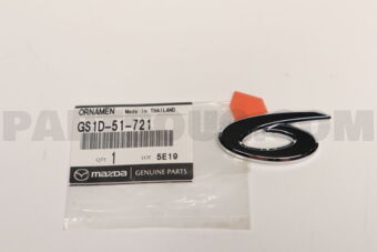 GS1D51721 ORNAMENT,CAR NAME-REAR