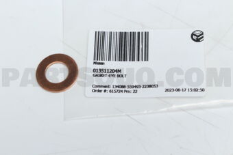 013511204M GASKET-EYE BOLT