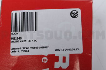 MB1140 ROCKY ENGINE VALVE-EX  4 PC