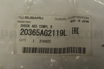 20365AG2119L SHOCK ABS COMPL R