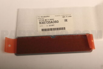 93073SA360 LETTER MK R CROSS