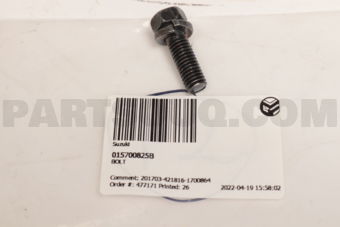 015700825B BOLT
