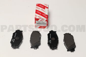 0446553040 PAD KIT, DISC BRAKE, FRONT