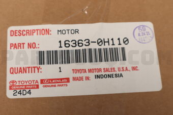 163630H110 MOTOR, COOLING FAN