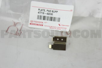 4771842030 PLATE, PAD SUPPORT, NO.3(FOR FRONT