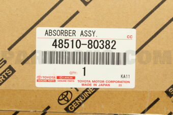 4851080382 ABSORBER ASSY, SHOCK, FRONT RH