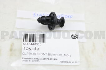 5145448010 CLIP(FOR FRONT BUMPER), NO.1