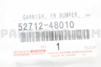 5271248010 GARNISH, FRONT BUMPER, LH