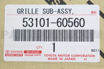 5310160560 GRILLE, RADIATOR
