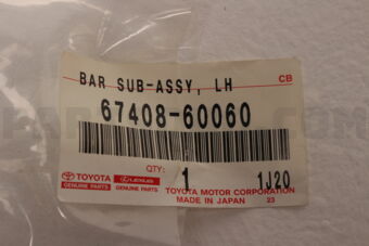 6740860060 FRAME SUB-ASSY, REAR DOOR WINDOW, 