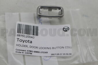 6975120040 HOLDER, DOOR LOCKING BUTTON COLLAR