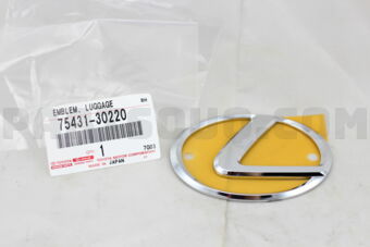 7543130220 EMBLEM, LUGGAGE COMPARTMENT DOOR