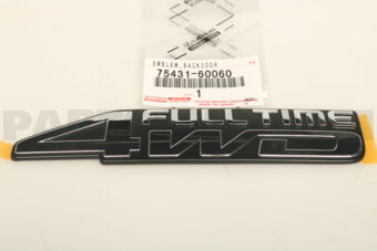 7543160060 EMBLEM, BACK DOOR, NO.1