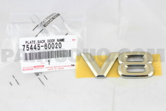 7544560020 PLATE, BACK DOOR NAME, NO.2