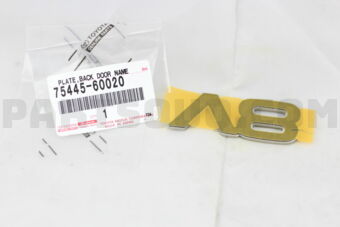 7544560020 PLATE, BACK DOOR NAME, NO.2