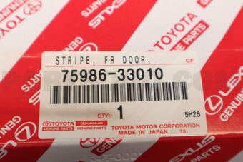 7598633010 Toyota STRIPE, FRONT DOOR, LH