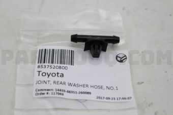 8537520800 JOINT, REAR WASHER HOSE, NO.1
