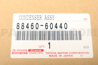 8846060440 Toyota CONDENSER ASSY, COOLER