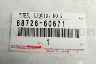 8872660671 PIPE, COOLER REFRIGERANT LIQUID, A