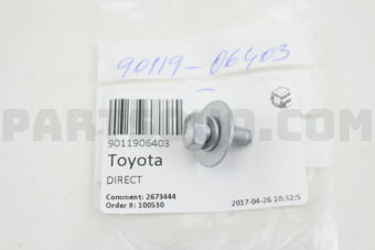 9011906403 BOLT, W/WASHER
