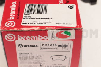 Brembo P50099 BRAKE PAD-REAR/M(W166)A(W176)