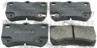 FEBEST 0101GSE22R PAD KIT, DISC BRAKE, REAR