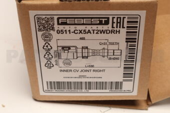 FEBEST 0511CX5AT2WDRH INNER CV JOINT RIGHT 24X40X31