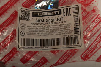 FEBEST 0874G12FKIT FRONT CALIPER SLIDE PIN KIT