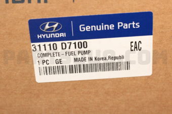 Hyundai / KIA 31110D7100 COMPLETE-FUEL PUMP