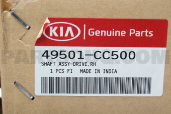 Hyundai / KIA 49501CC500 SHAFT ASSY-DRIVE,RH