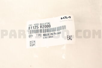 Hyundai / KIA 81125R2000 PAD-HOOD INSULATING