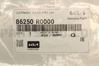 Hyundai / KIA 86250R0000 GARNISHASSY-FRTLH