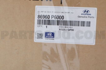 Hyundai / KIA 86960P6000 FLAP & DUCT ASSY-ACTIVE AIR