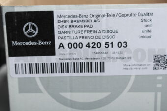 MERCEDES A0004205103 PLAQUETTES DE FREIN AVANT-A (W177)